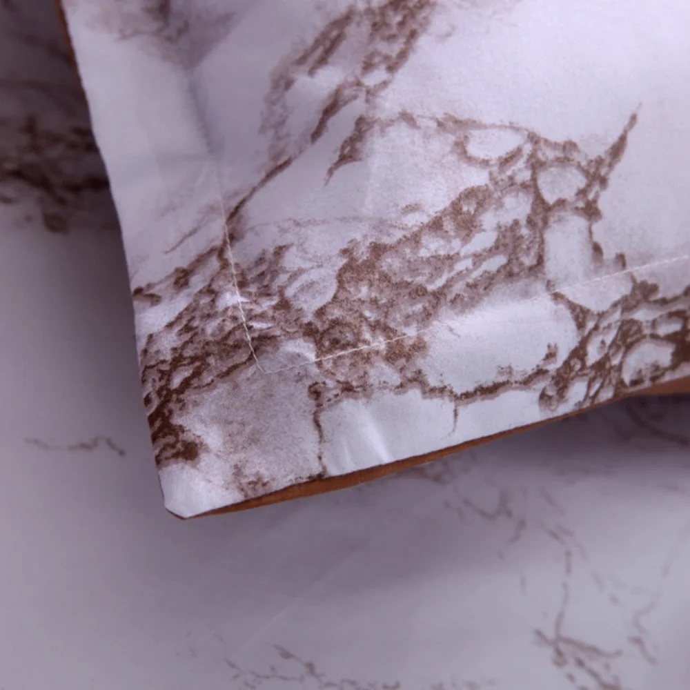 Coffee marble duvet set